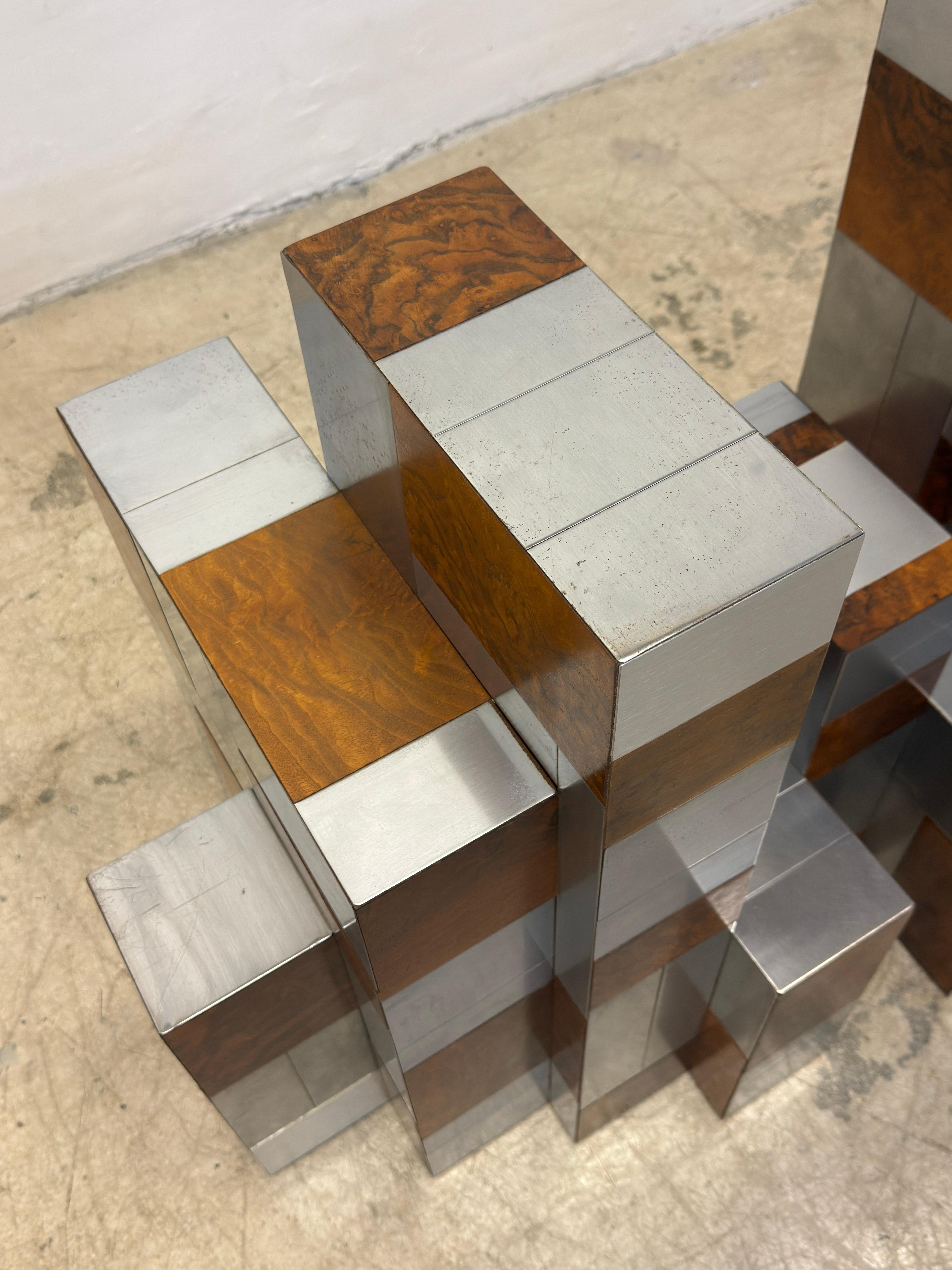 Table de salle à manger ou base de console originale Paul Evans Cityscape, années 1970 en vente 6