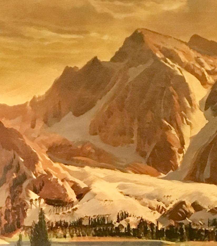 Autre Peinture à l'huile originale de Paul Lauritz High Sierras, Nine Lake Basin, début de la Californie en vente