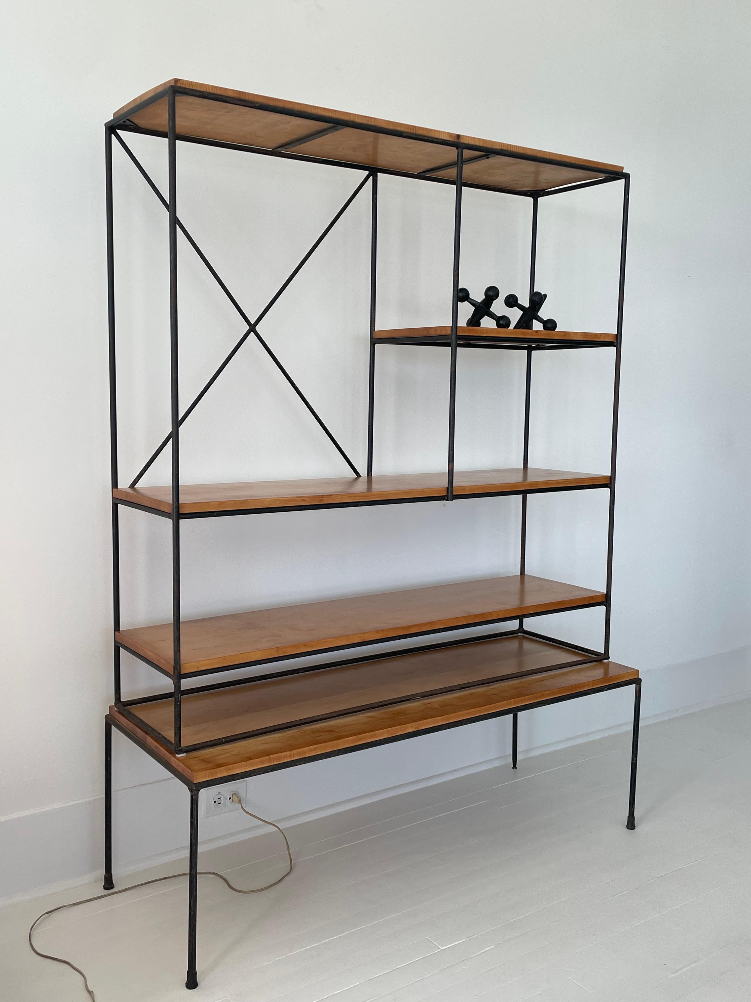 American Original Paul McCobb Bookcase/Etagere and Bench Set from the Planner Group For Sale