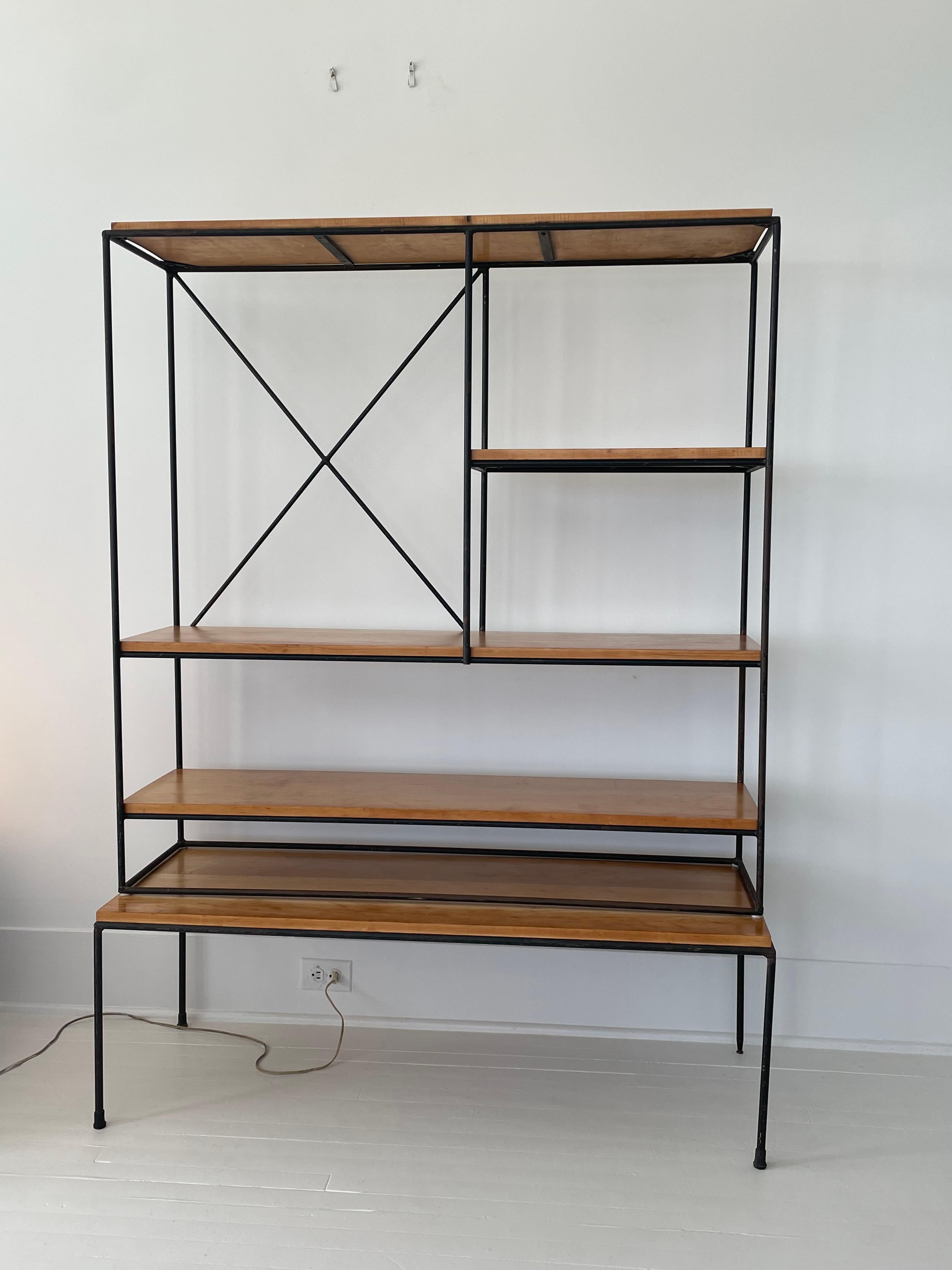 20th Century Original Paul McCobb Bookcase/Etagere and Bench Set from the Planner Group For Sale