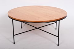 Original Paul McCobb Planner Group Model 1580 Maple & Wrought Iron Coffee Table