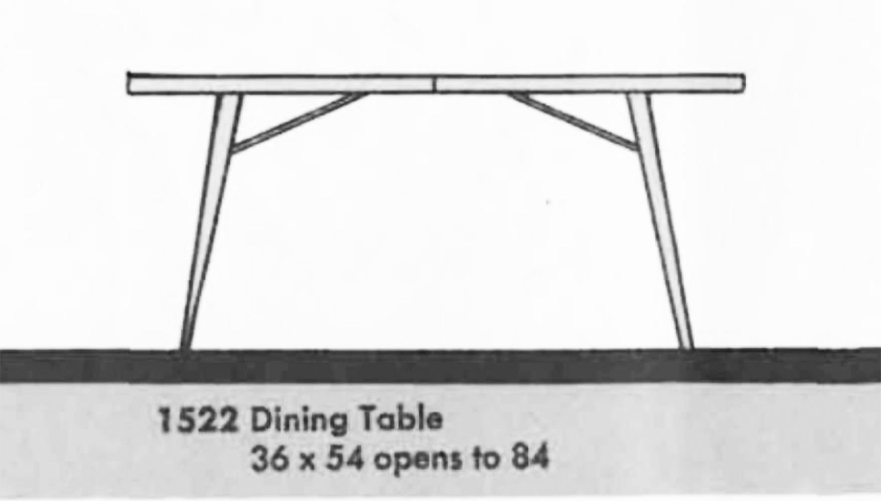 Original Paul McCobb Planner Group Maple #1522 Dining Table Set with 8 Chairs 6