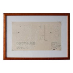 Original Pen & Pencil Drawing Finn Juhl, 1952
