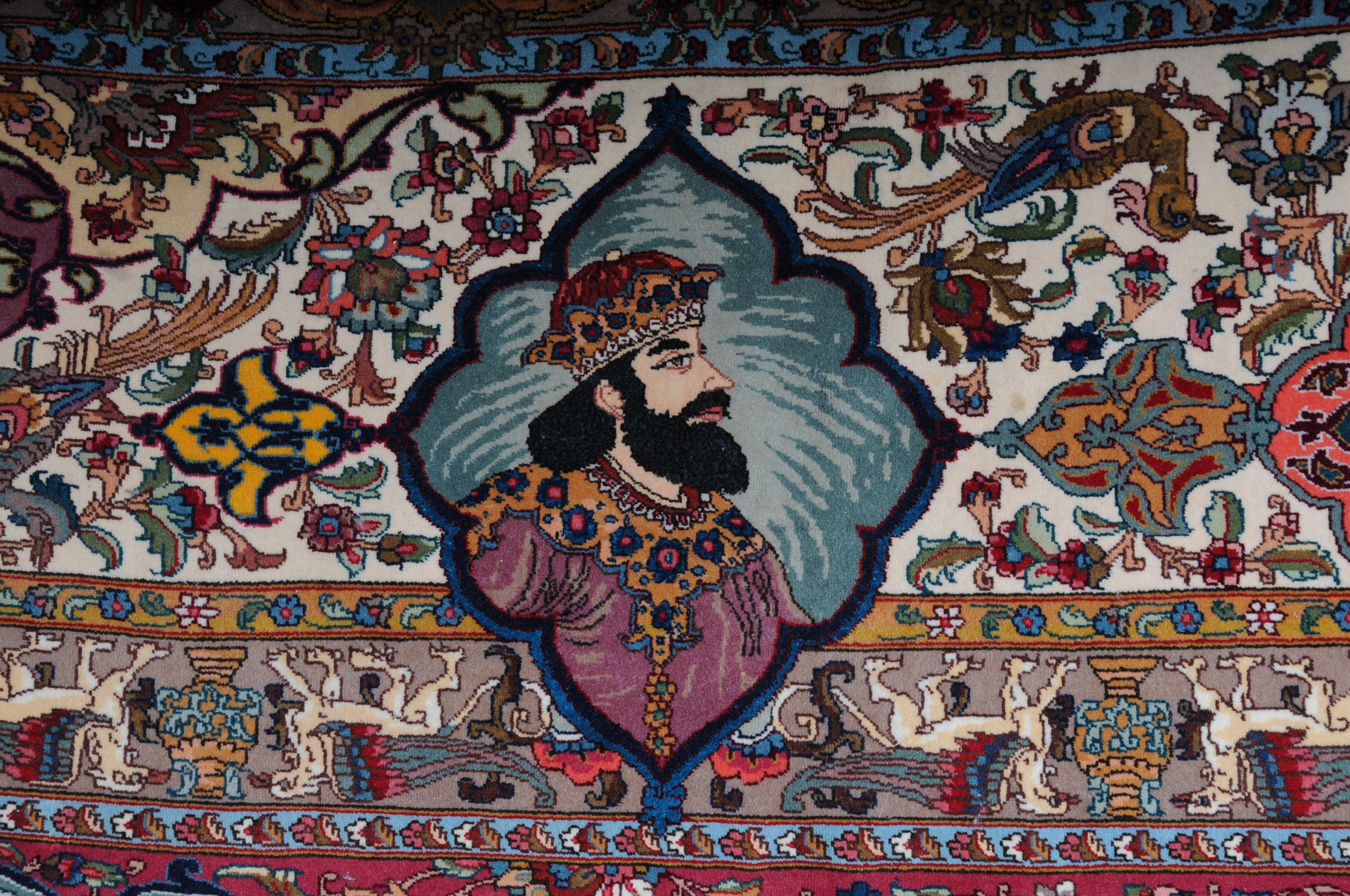 Original Persian Palace Carpet Tabriz Cork Wool with Silk 6