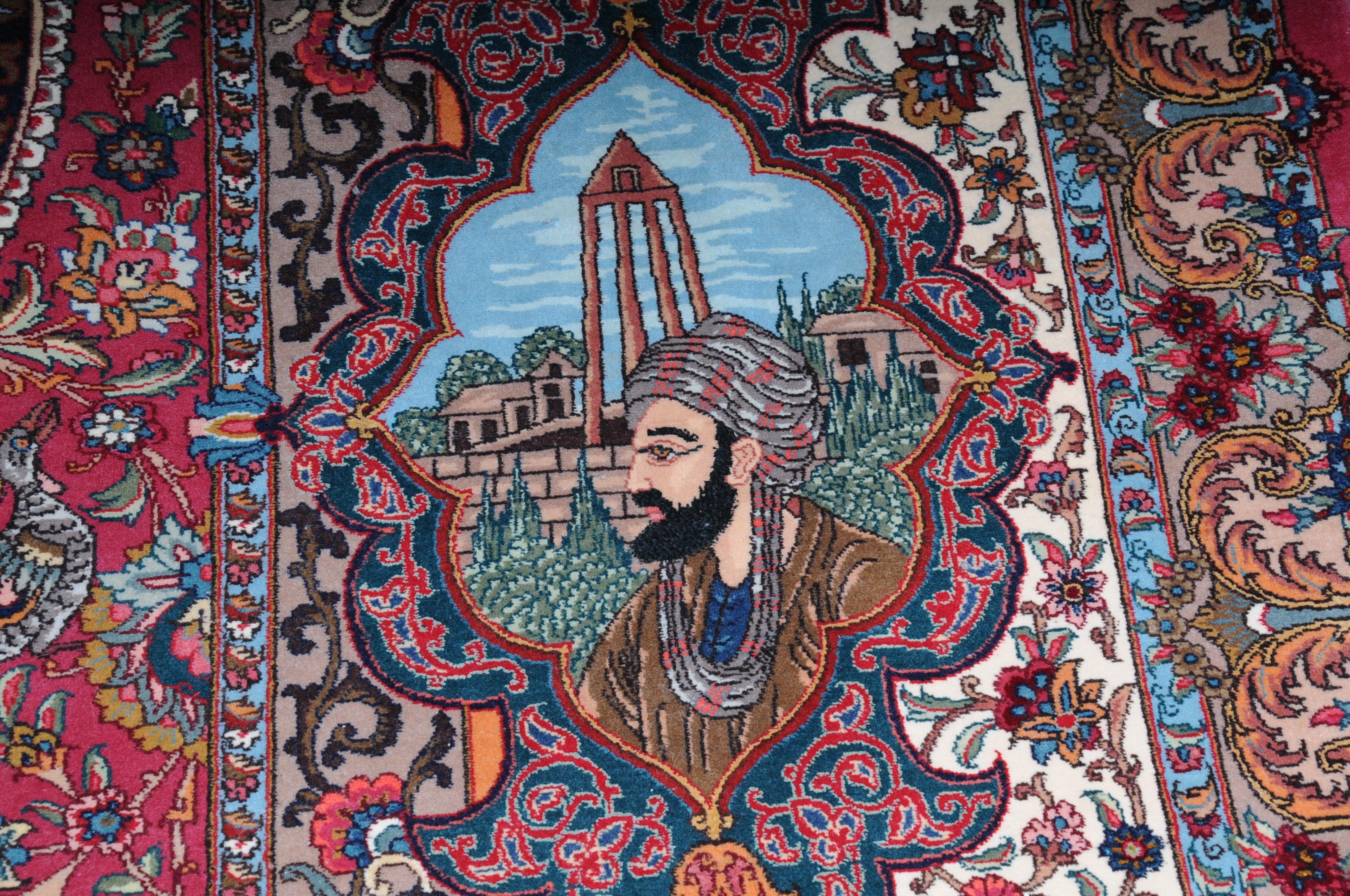 Original Persian Palace Carpet Tabriz Cork Wool with Silk 8