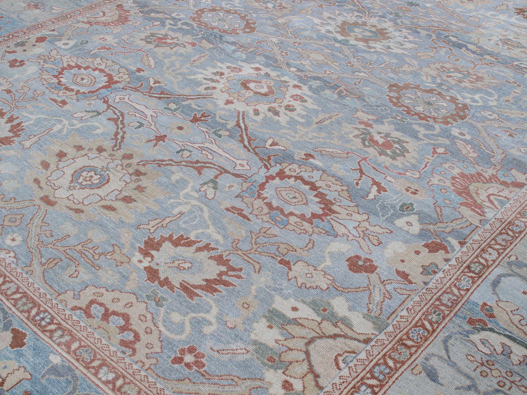 In 1875 the Anglo-Swiss company, Ziegler and Co., produced exquisite carpets in the Sultanabad region of western Persia. They married tradition with innovation by employing designers from New York and London to modify traditional designs to suit