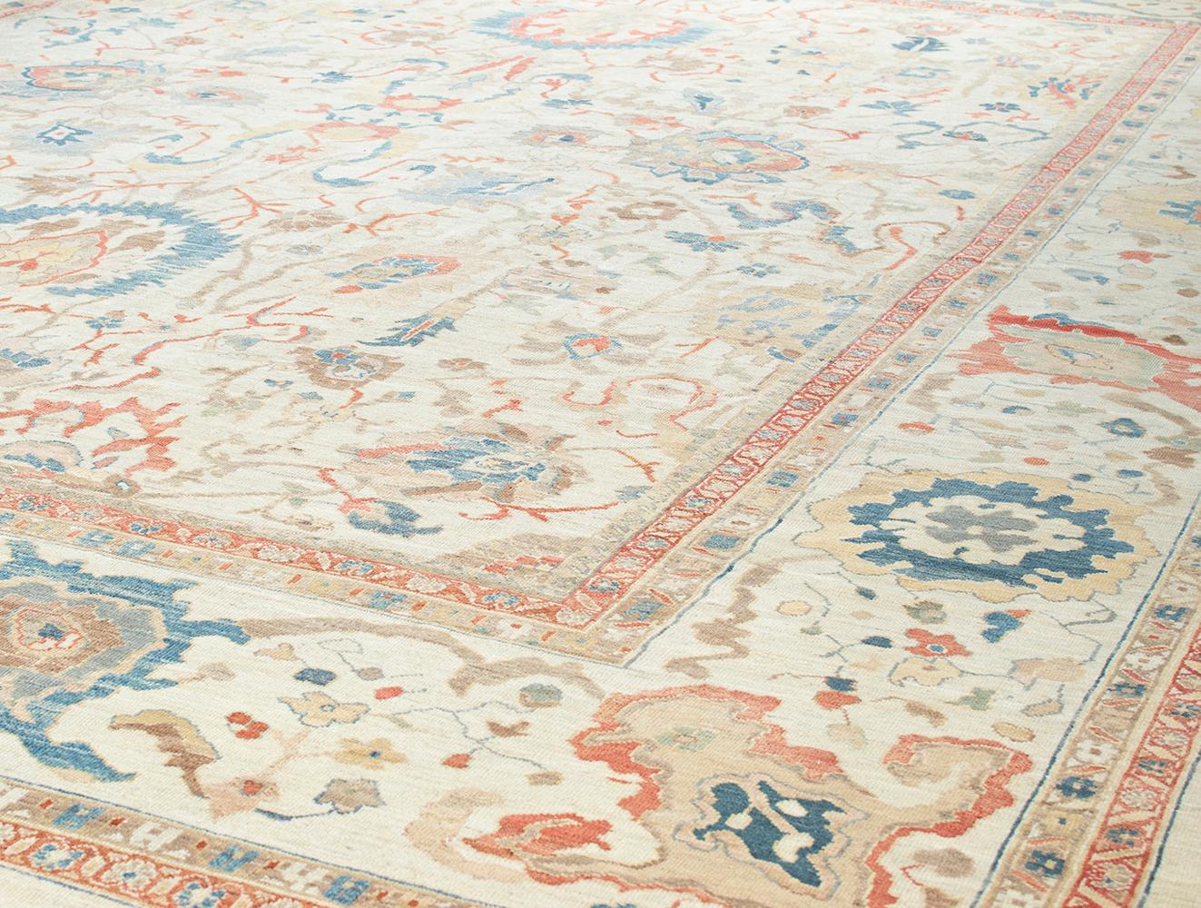 Hand-Knotted Original Persian Ziegler Sultanabad Rug For Sale