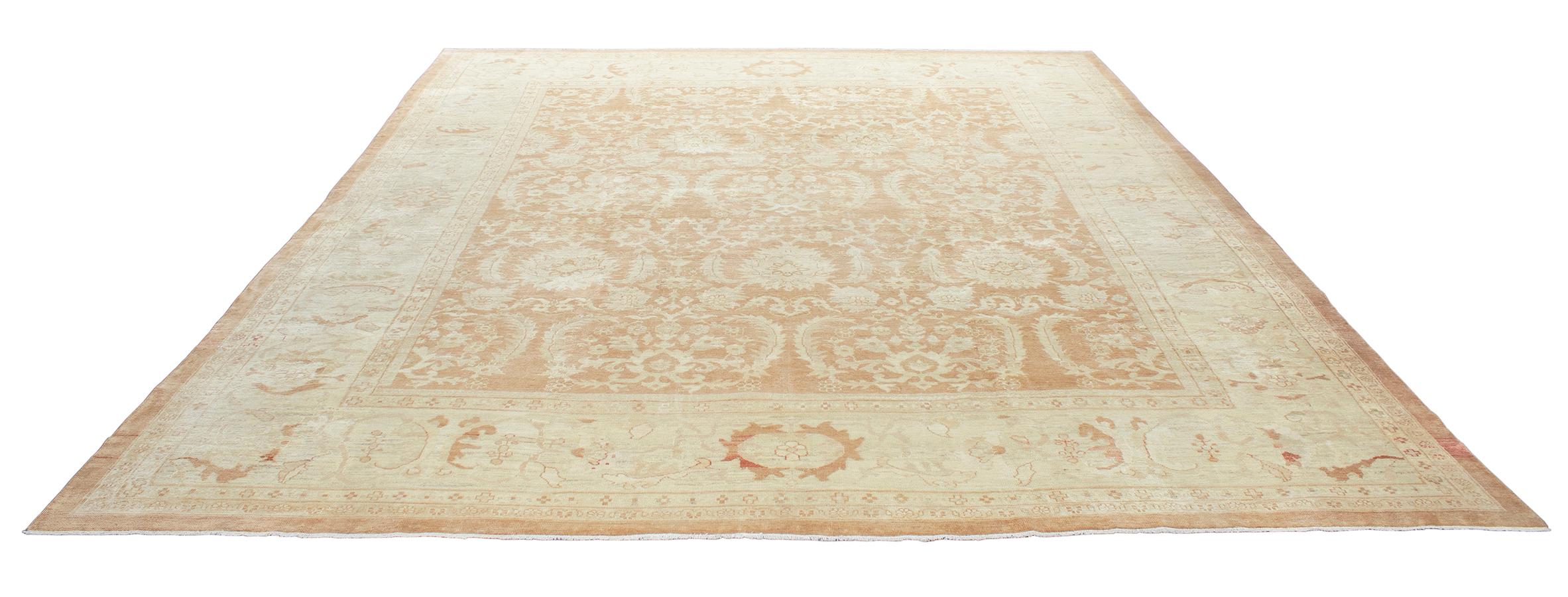 Hand-Knotted Original Persian Ziegler Sultanabad Rug For Sale