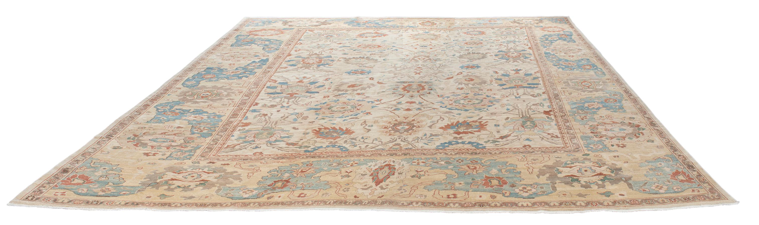 Original Persian Ziegler Sultanabad Rug In New Condition For Sale In New York, NY