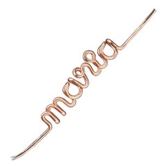 Original Personalised Gold Filled Rose 14K Wire Child Bangle Bracelet