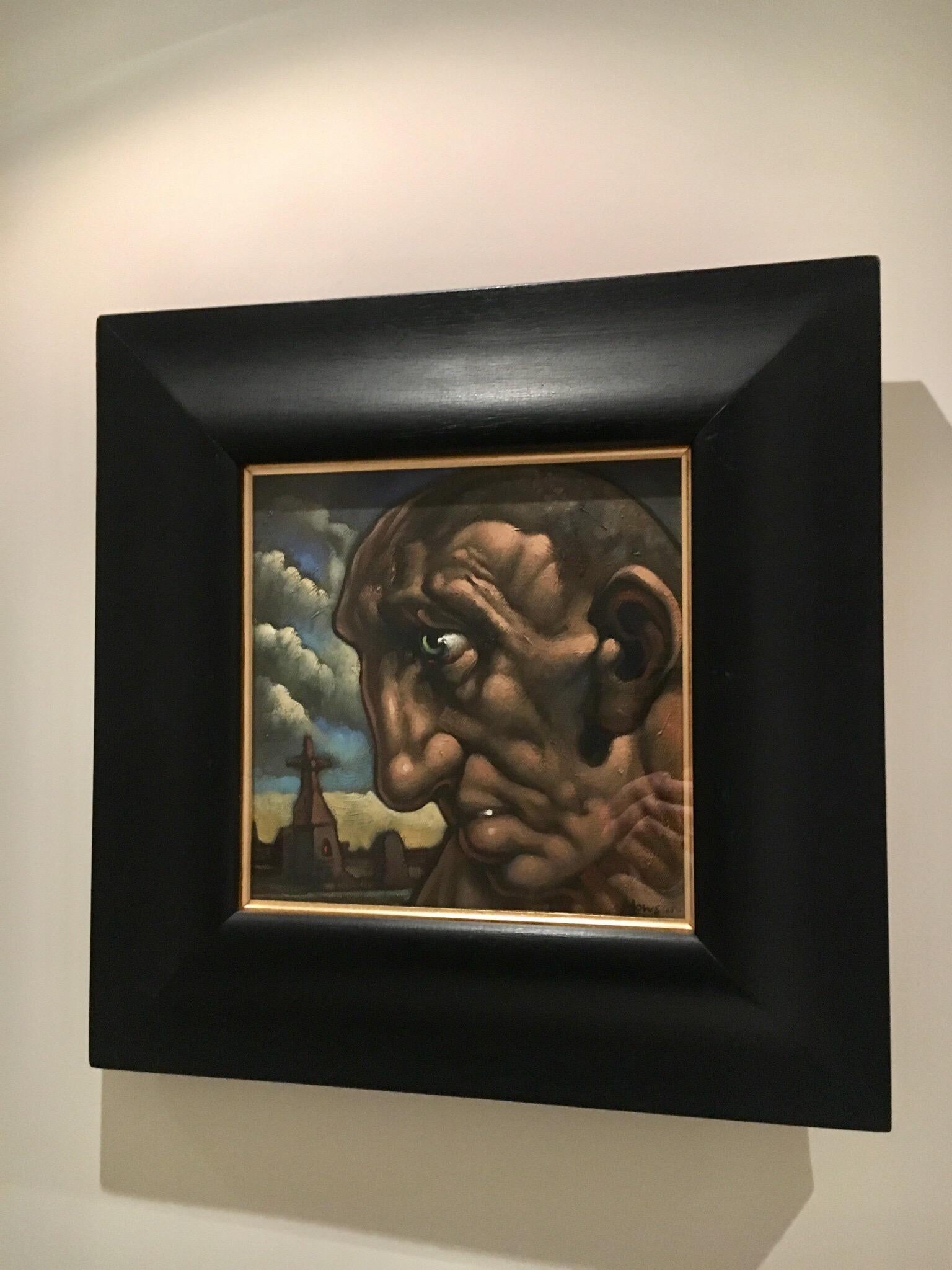 Scozzese Pittura figurativa originale di Peter Howson, olio su tela in vendita