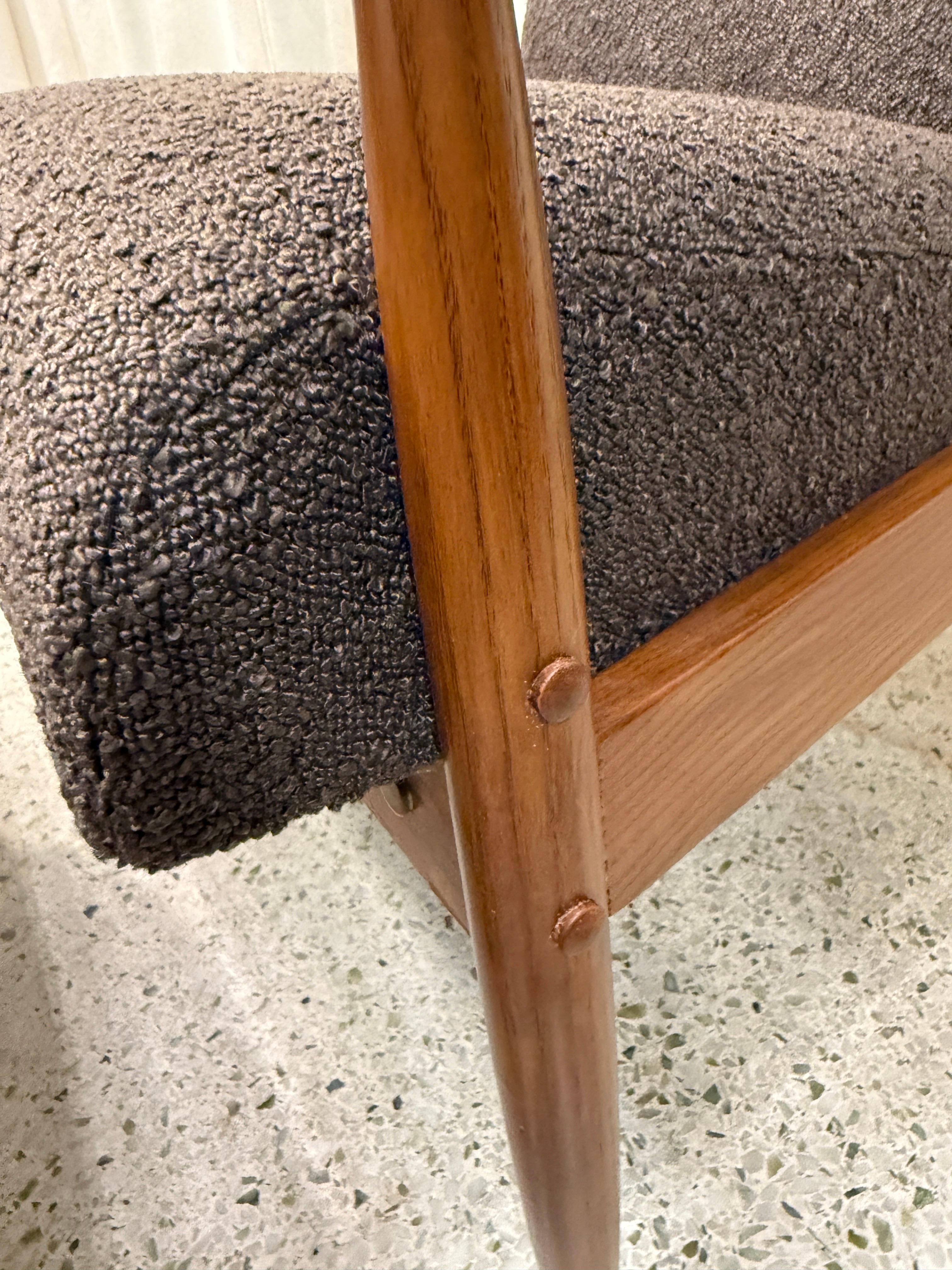 Original Peter Hvidt Lounge Chair + Ottoman, Denmark 1960's 2