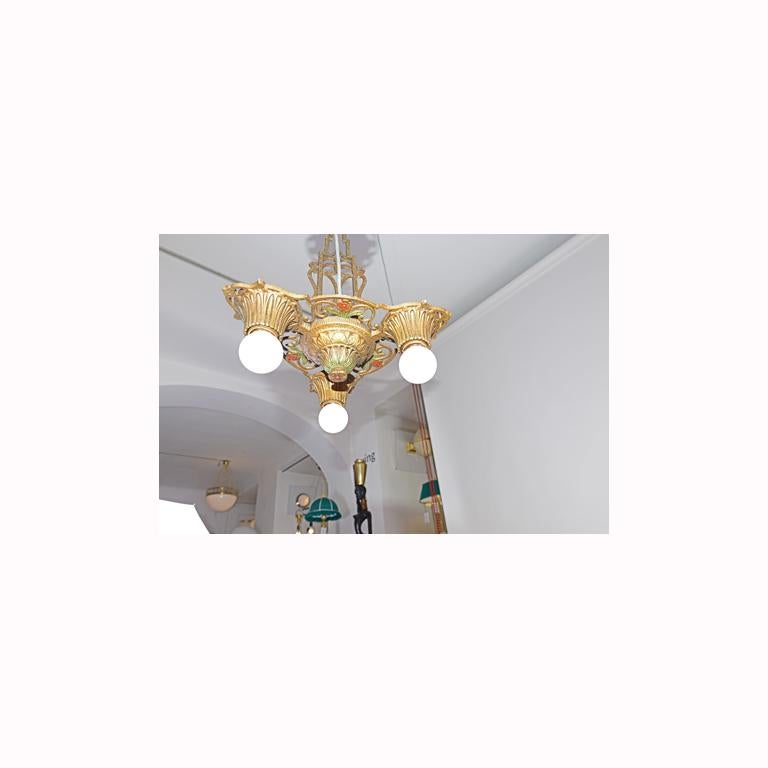 lampadario art deco vintage