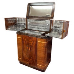 Vintage Original Philco Radio Bar Restored and Complete Glassware and Bluetooth
