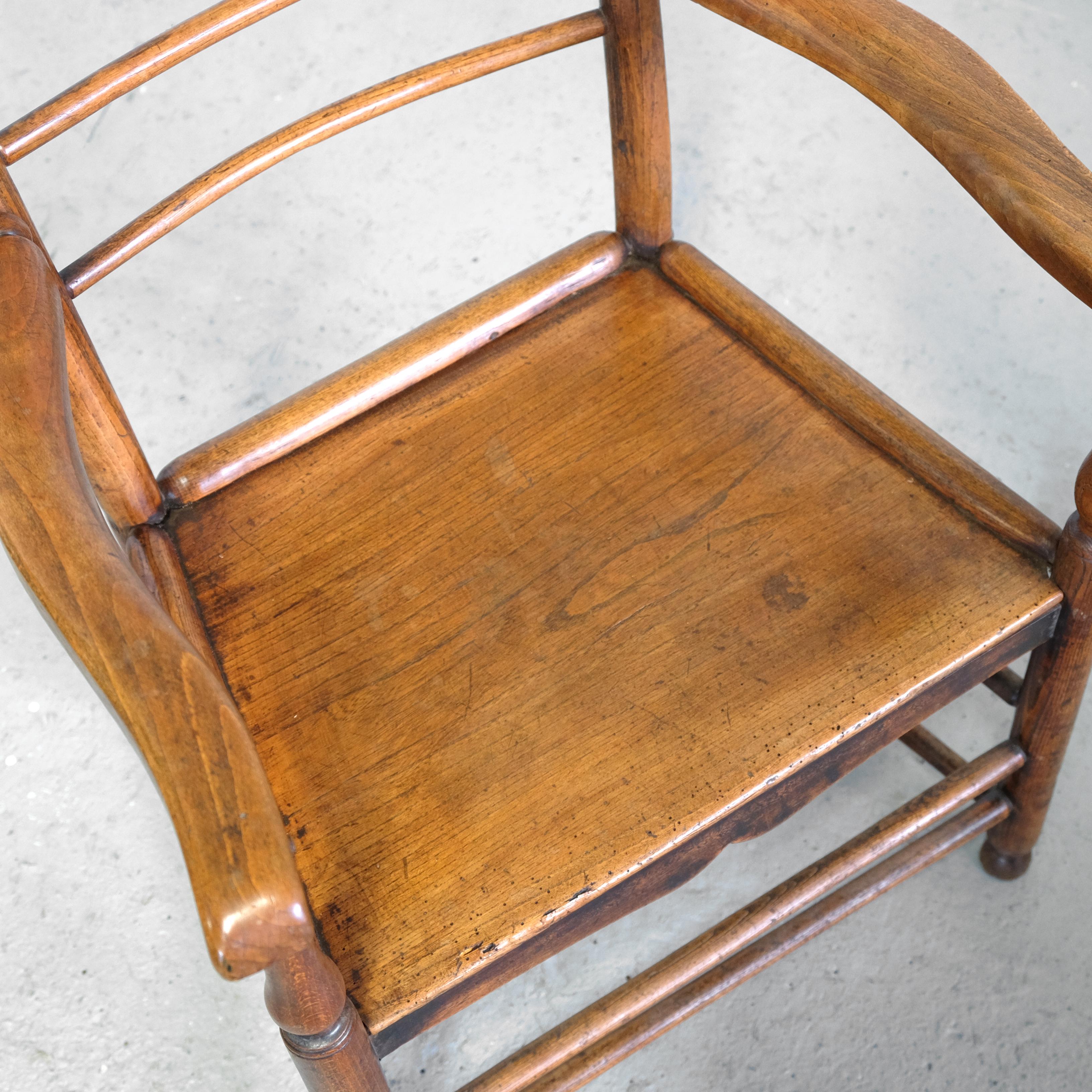 19th Century Original Philip Clissett Country Armchair, Signed, Arts and Crafts Chair