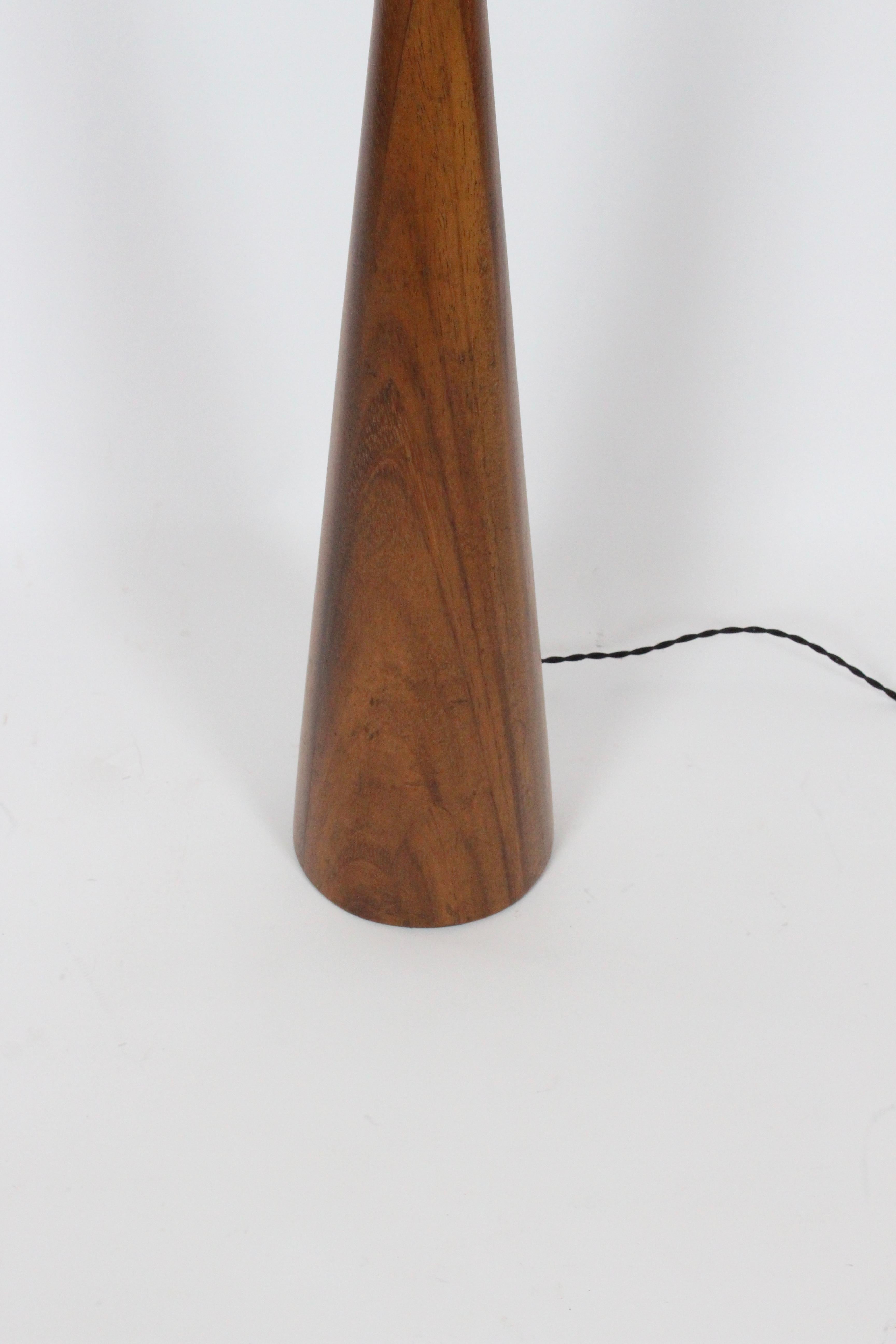 Original Phillip Lloyd Powell Style Walnut Floor Lamp, 1960s 7