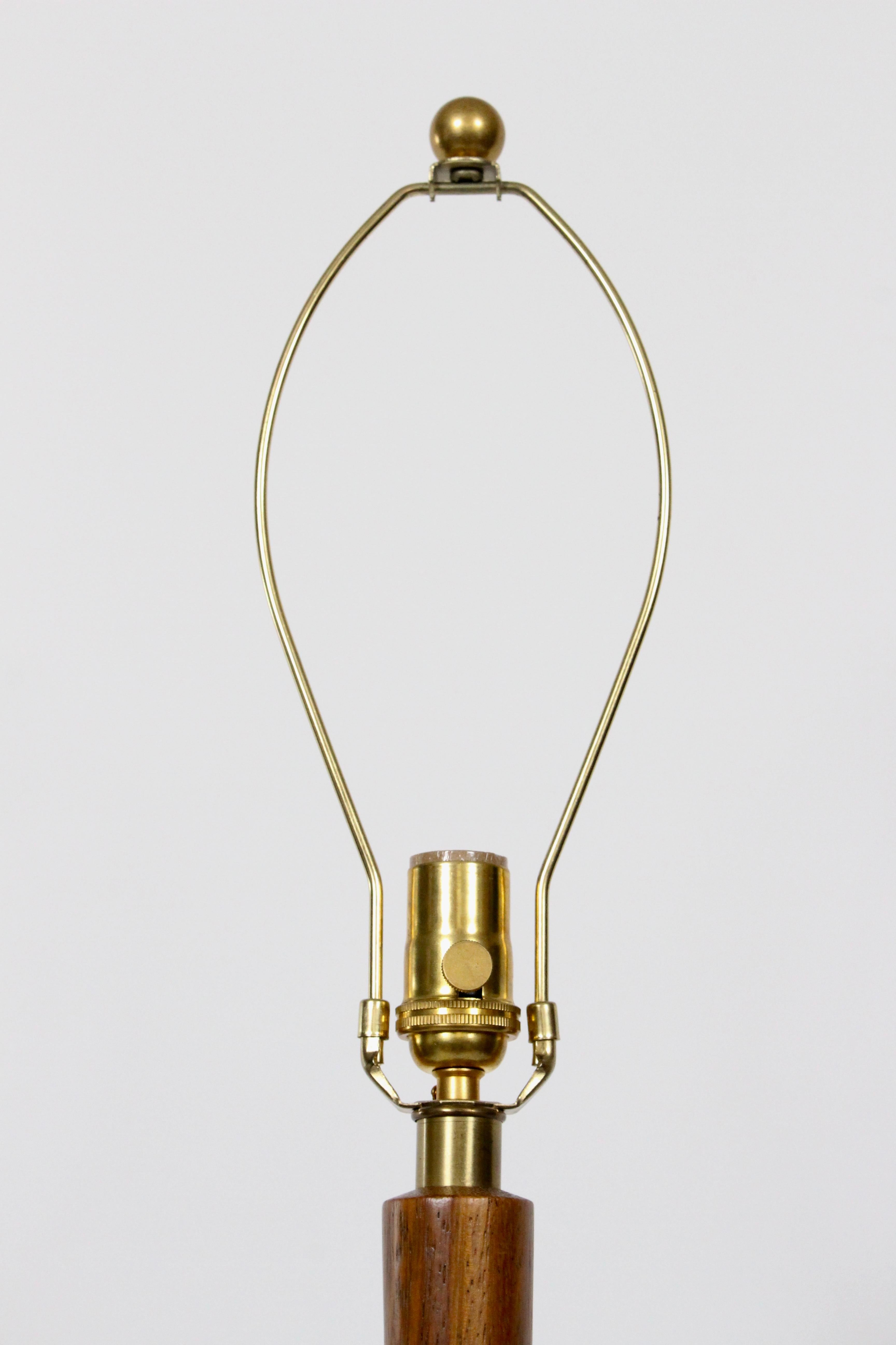 20th Century Original Phillip Lloyd Powell Style Walnut Floor Lamp, 1960s