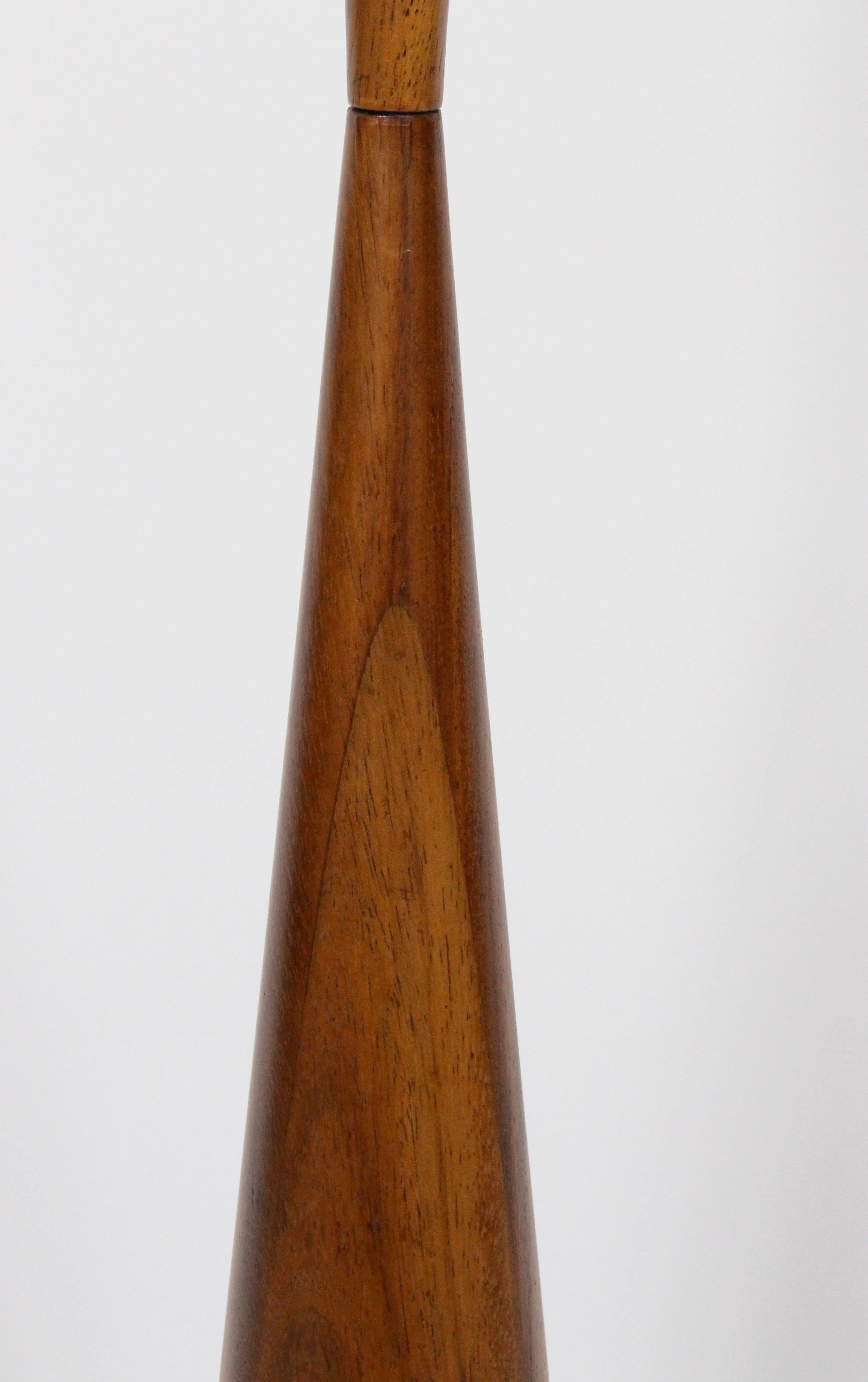 Original Phillip Lloyd Powell Style Walnut Floor Lamp, 1960s 1