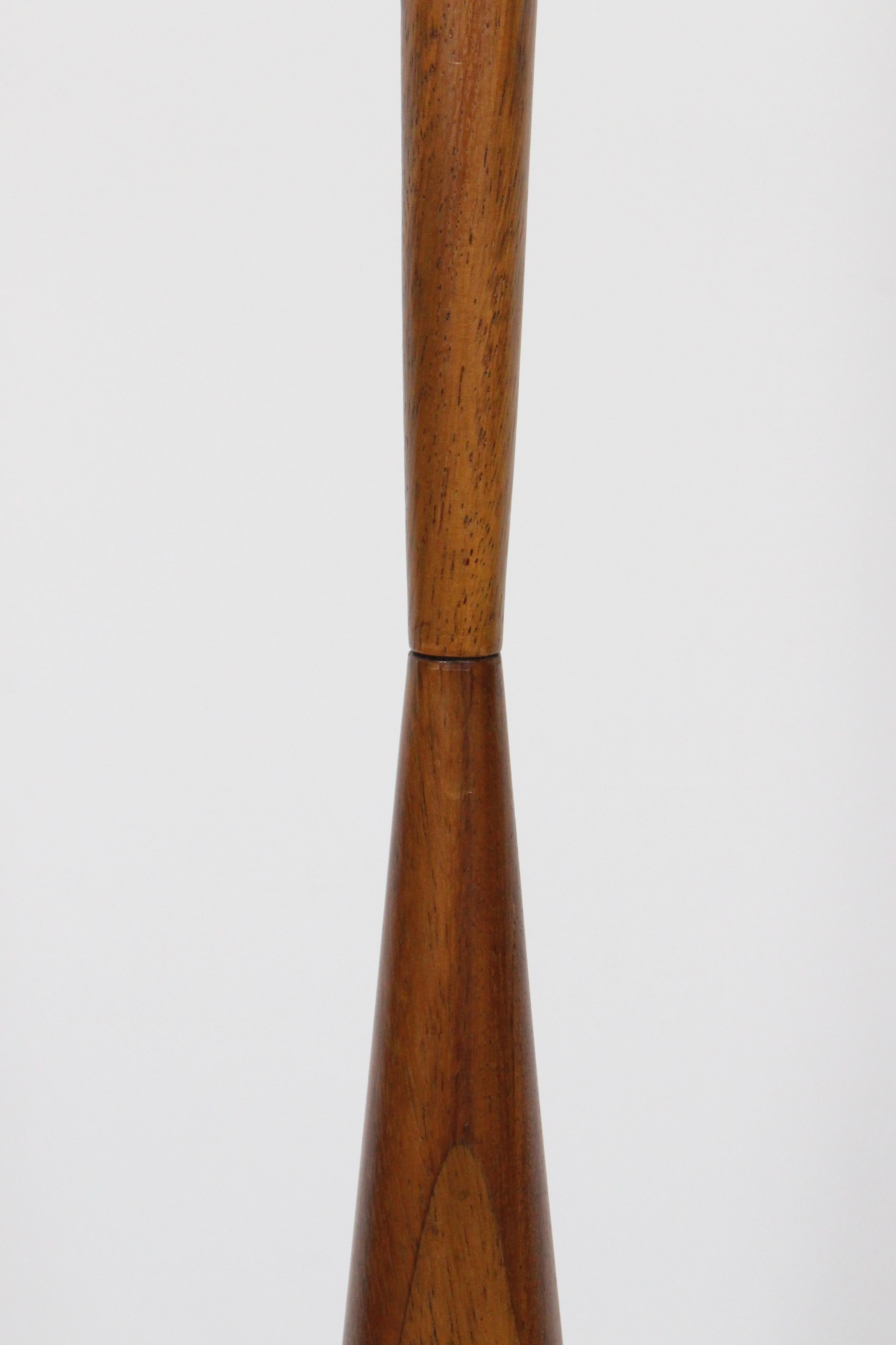 Original Phillip Lloyd Powell Style Walnut Floor Lamp, 1960s 2