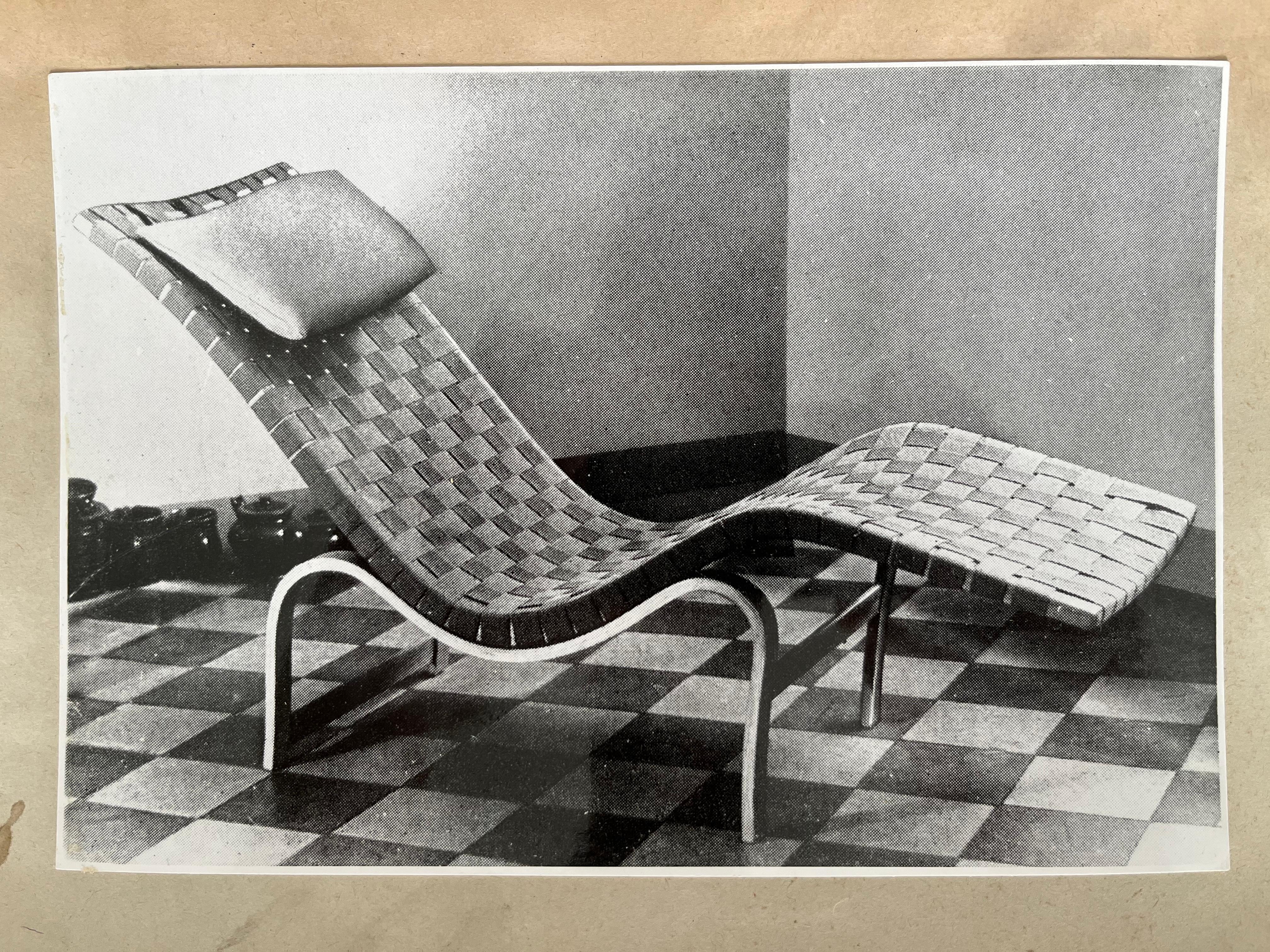 Original Photo of Alvar Aalto Lounge chair / Finland - 1950 In Good Condition For Sale In Praha, CZ