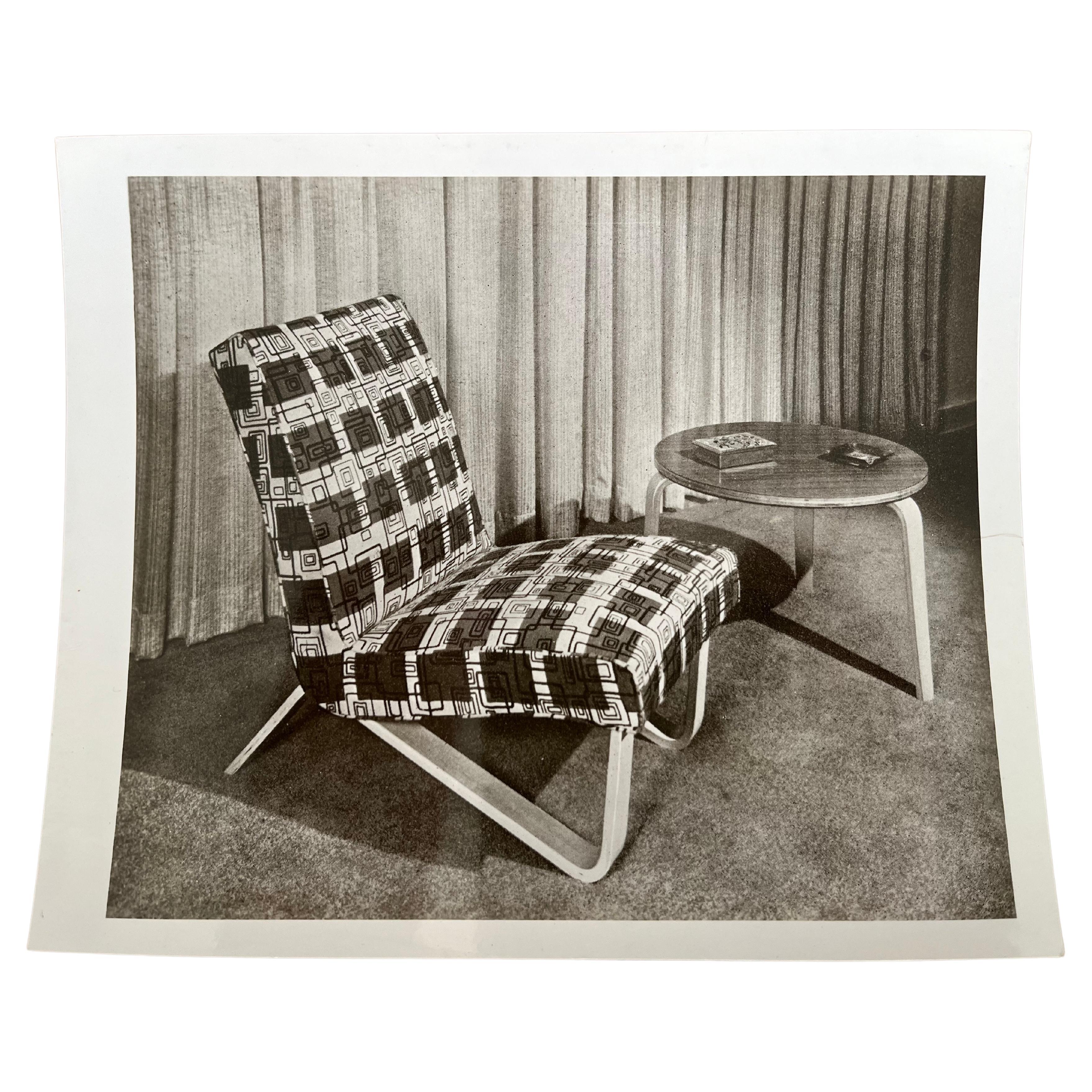 Original Photo of Artek Pascoe armchair / Sweden- 1950