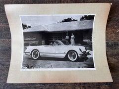 Original Photo of car Chevrolet Corvette - 1950s