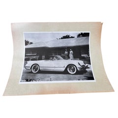 Original Photo of car Chevrolet Corvette - 1950s