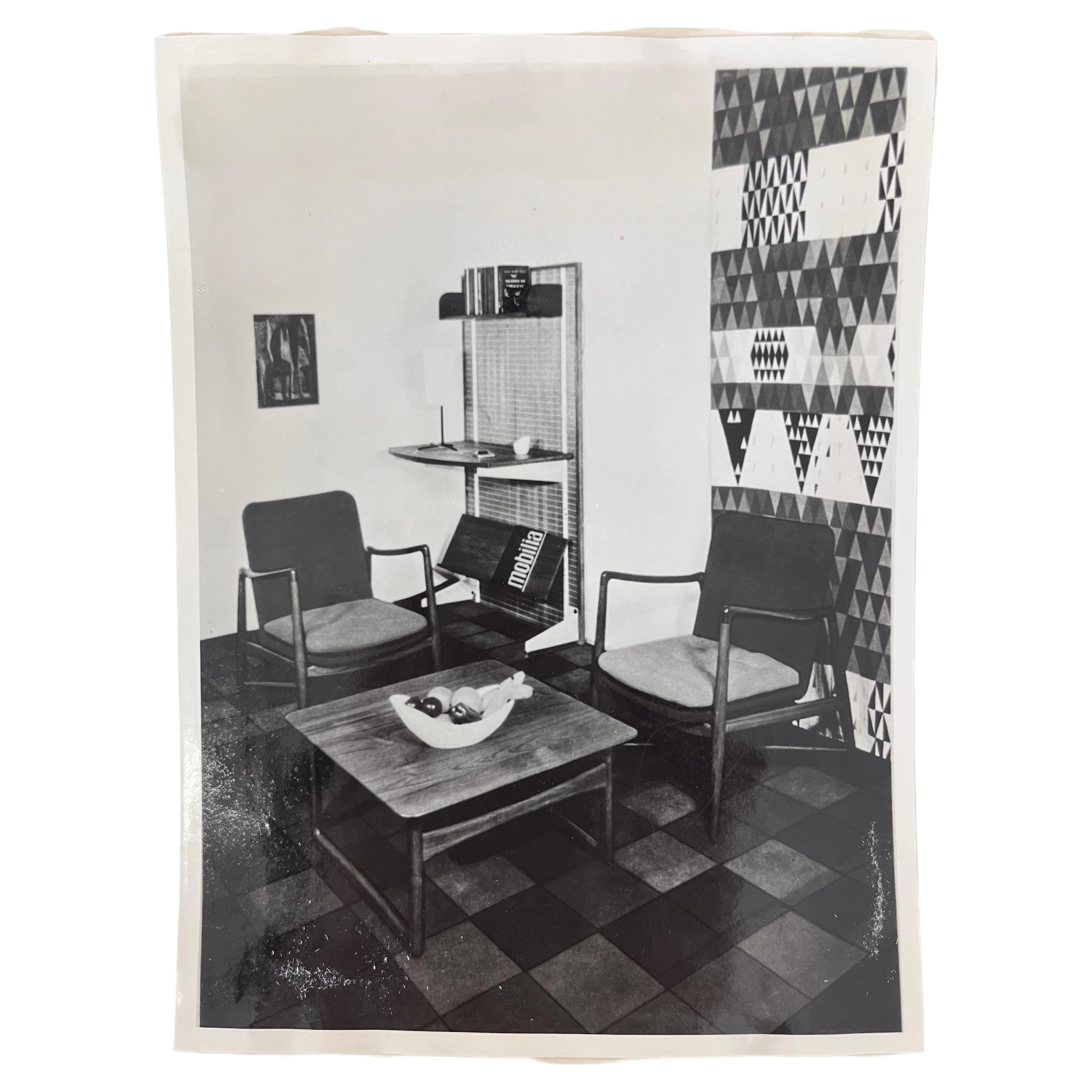 Original Photo of Finn Juhl furniture - 1950s