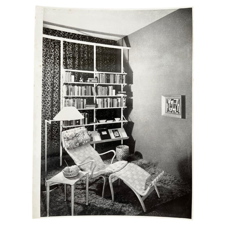 Original Photo of furniture by Bruno Mathsson / Sweden - 1945 For Sale
