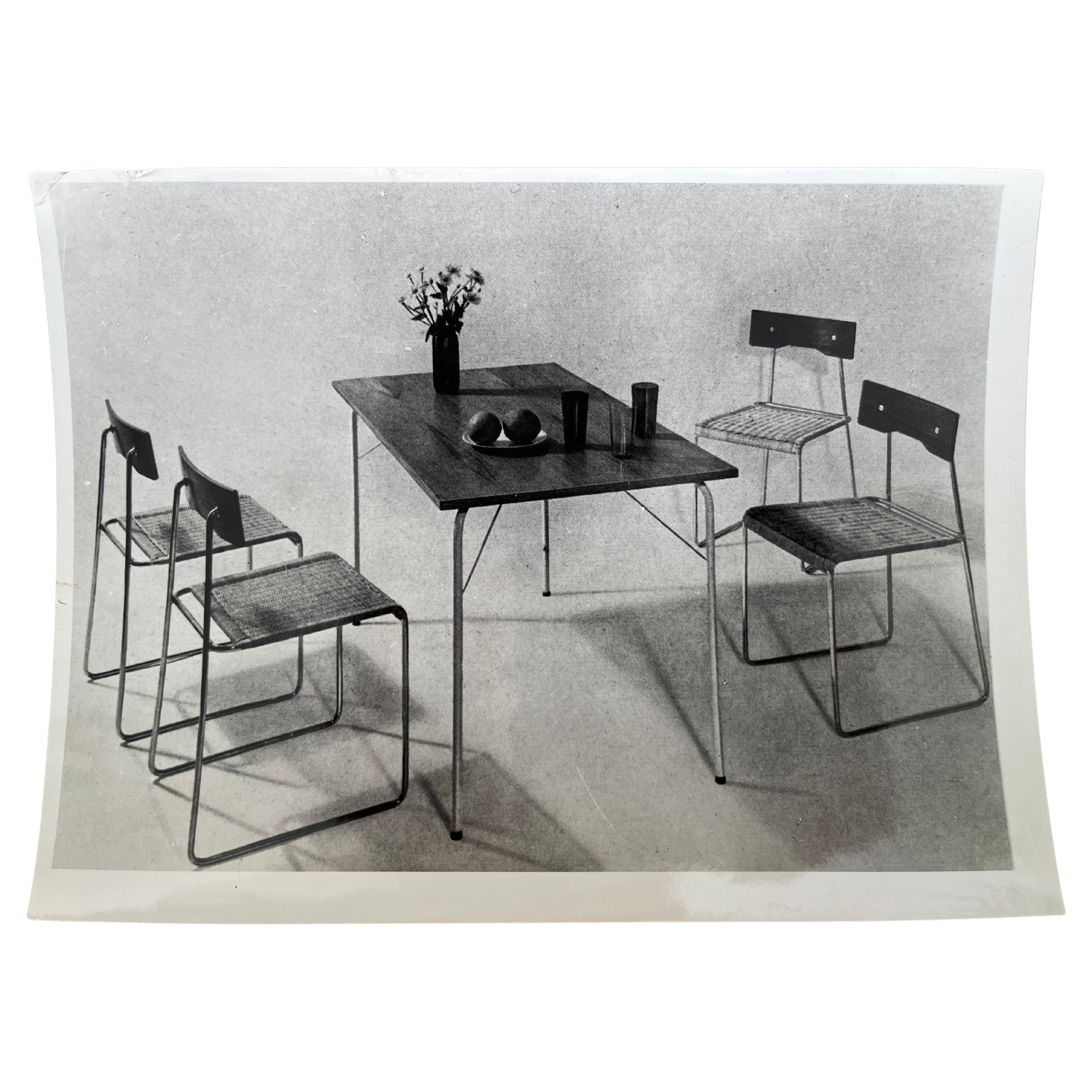 Original Photo of furniture by Helmuth Magga - Deutsche werkstätten / 1957