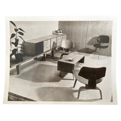 Photo originale de meuble/intérieur par Charles Eames, États-Unis - 1950