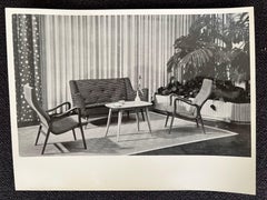 Original Photo of furniture/interior  by P.F.Schneider / WKS Mobel - 1952