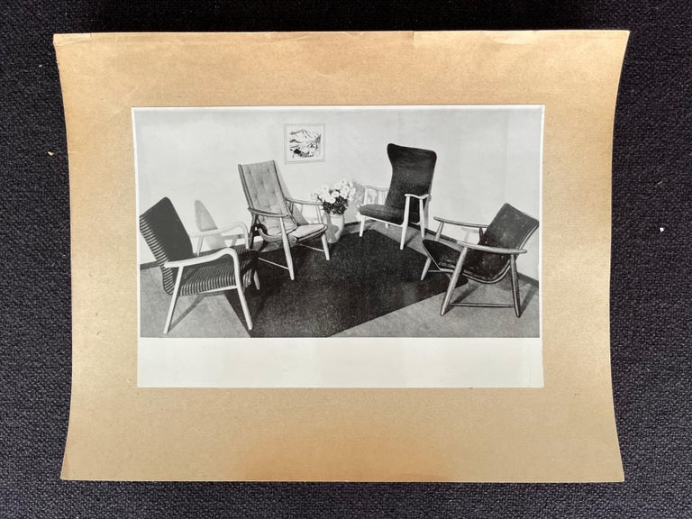 Original Photo of interior/furniture Switzerland / Zurich 195O For