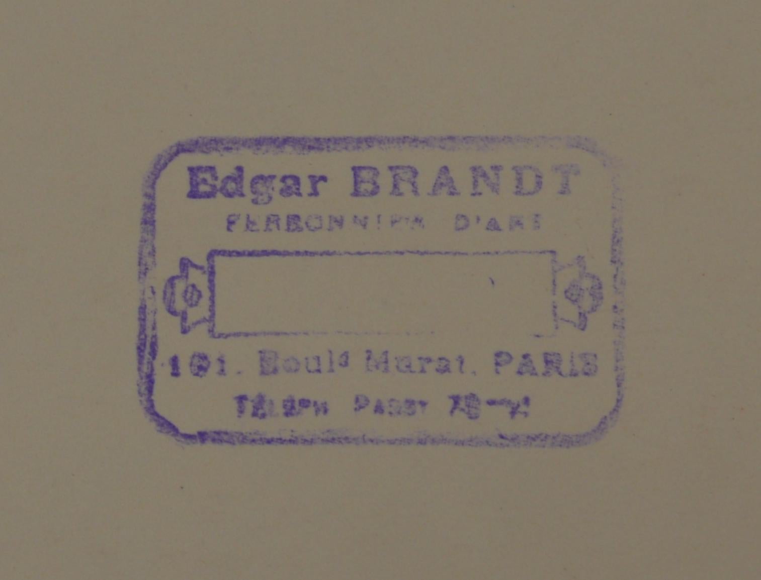 Original Photograph from the Edgar Brandt Original Catalog, 1920s In Good Condition For Sale In Saint-Amans-des-Cots, FR