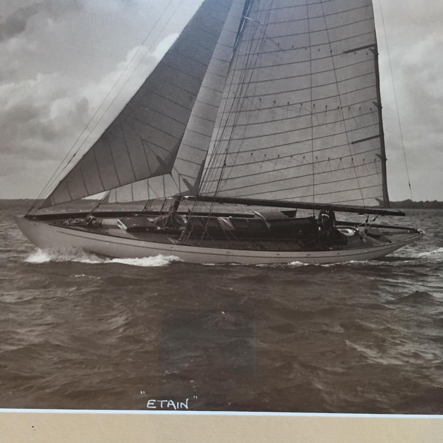 Original photograph of the Racing Yacht 