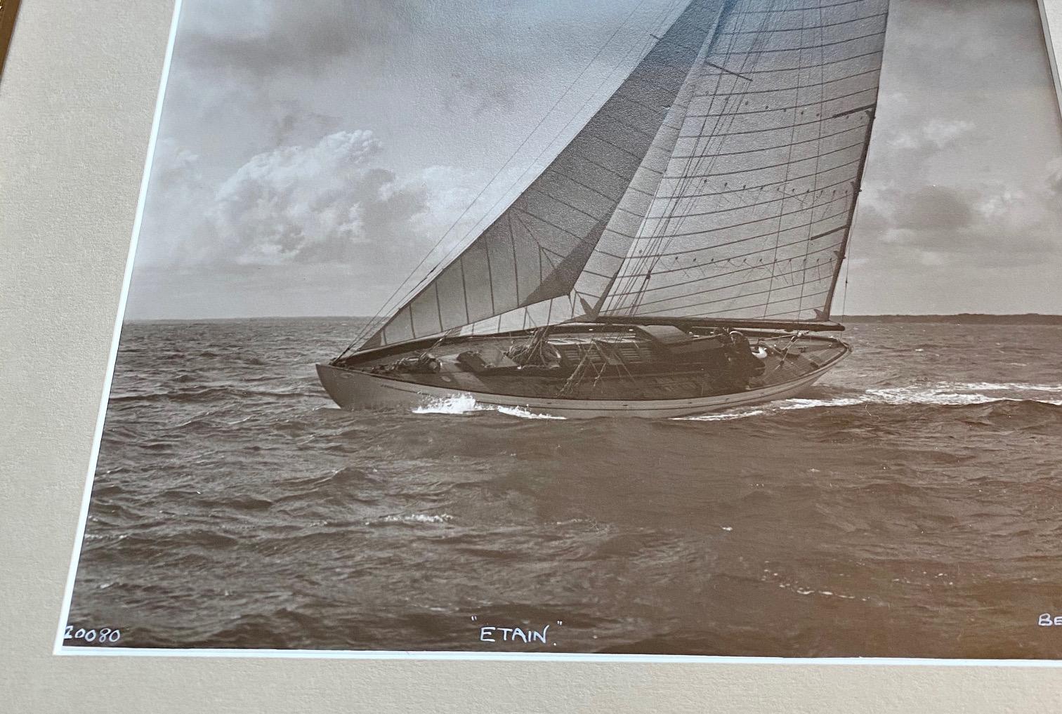 Original Photograph of the Racing Yacht 