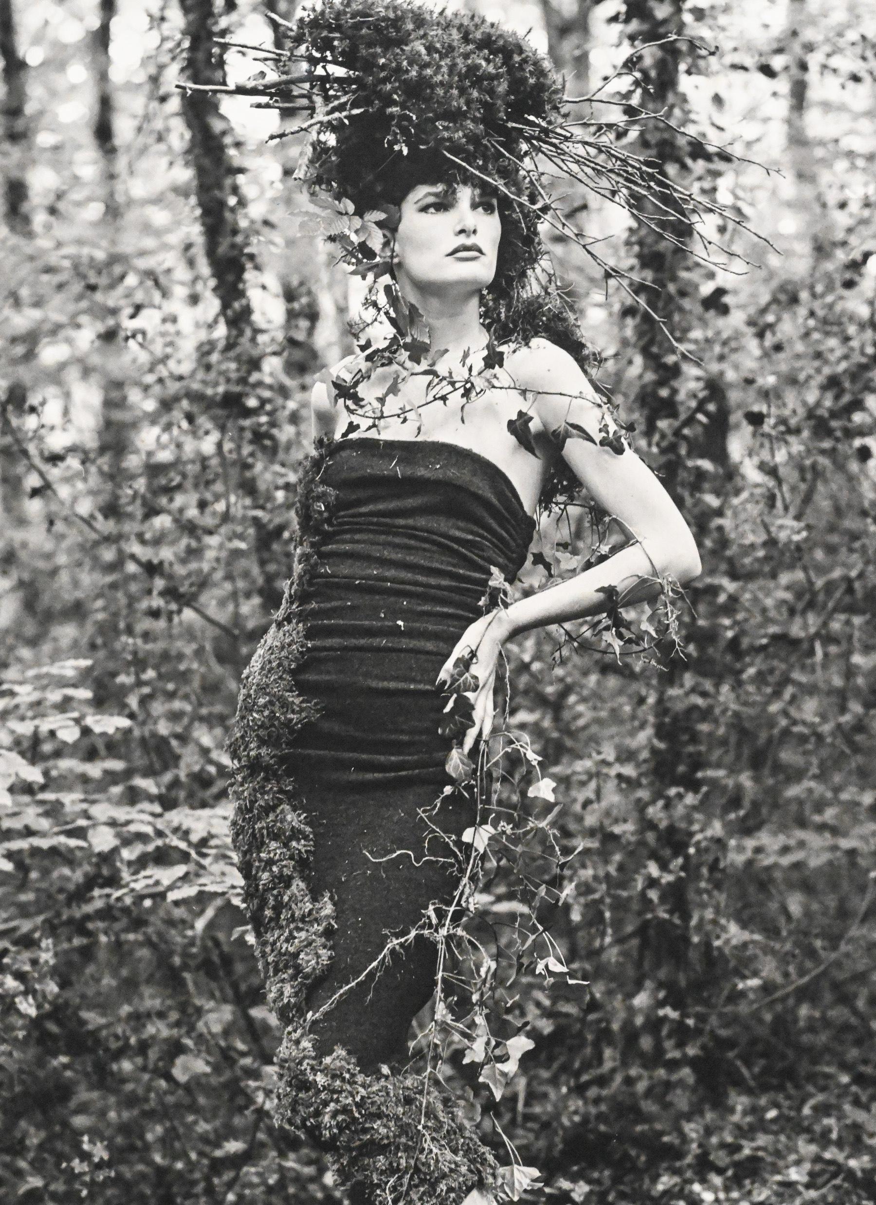 20ième siècle Photographie originale du modèle dans les bois de Bruce Weber pour Karl Lagerfeld 2 en vente