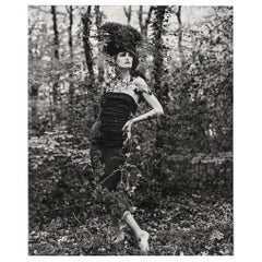 Fotografía original de modelo en el bosque por Bruce Weber para Karl Lagerfeld 2