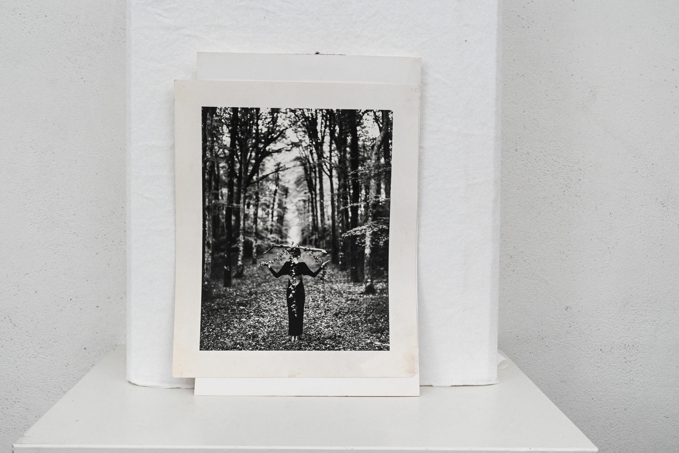 Original photograph of model in the woods by Bruce Weber for Karl Lagerfeld 4 For Sale 4