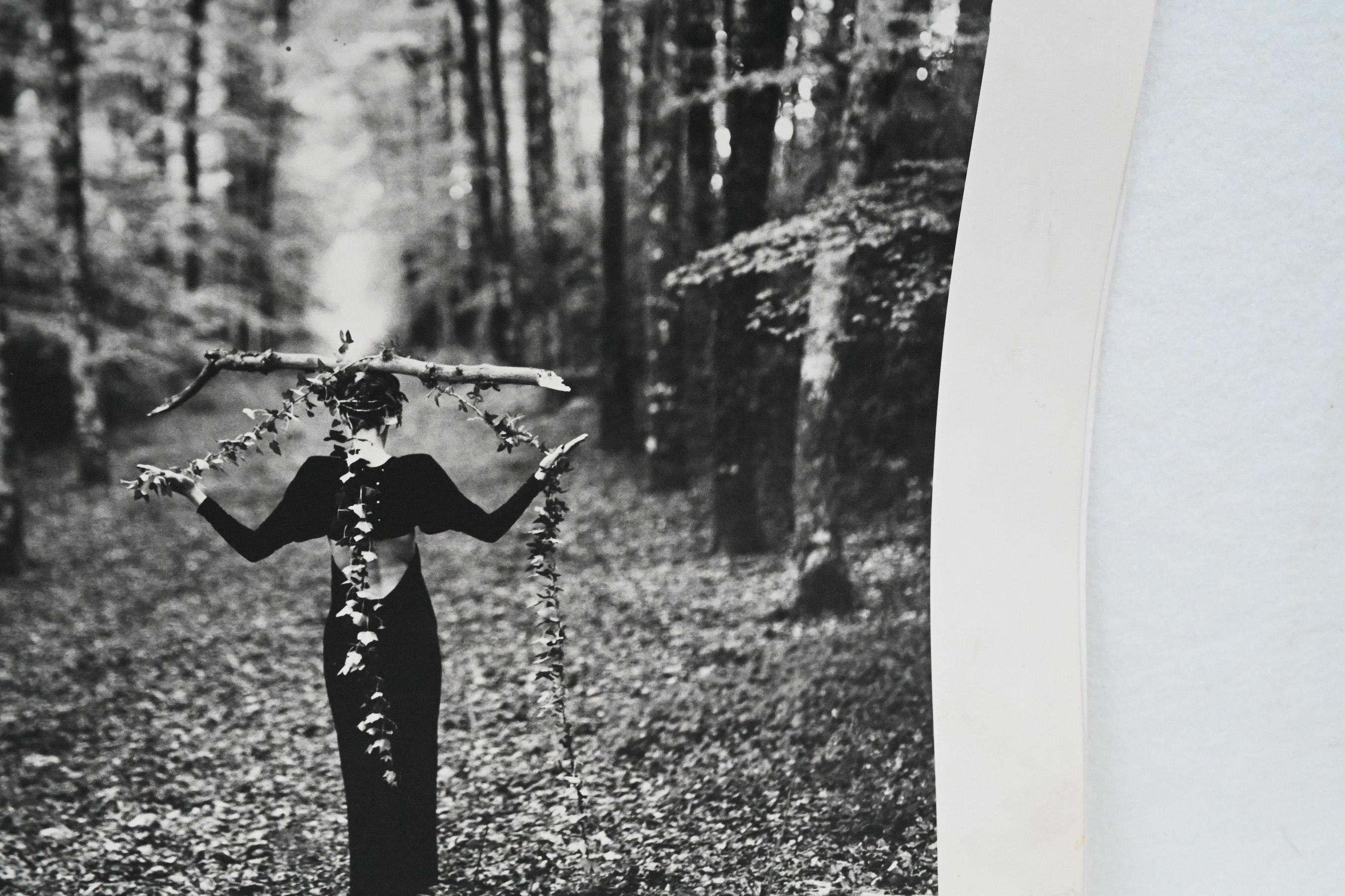 Original photograph of model in the woods by Bruce Weber for Karl Lagerfeld 4 In Good Condition For Sale In Henley-on Thames, Oxfordshire
