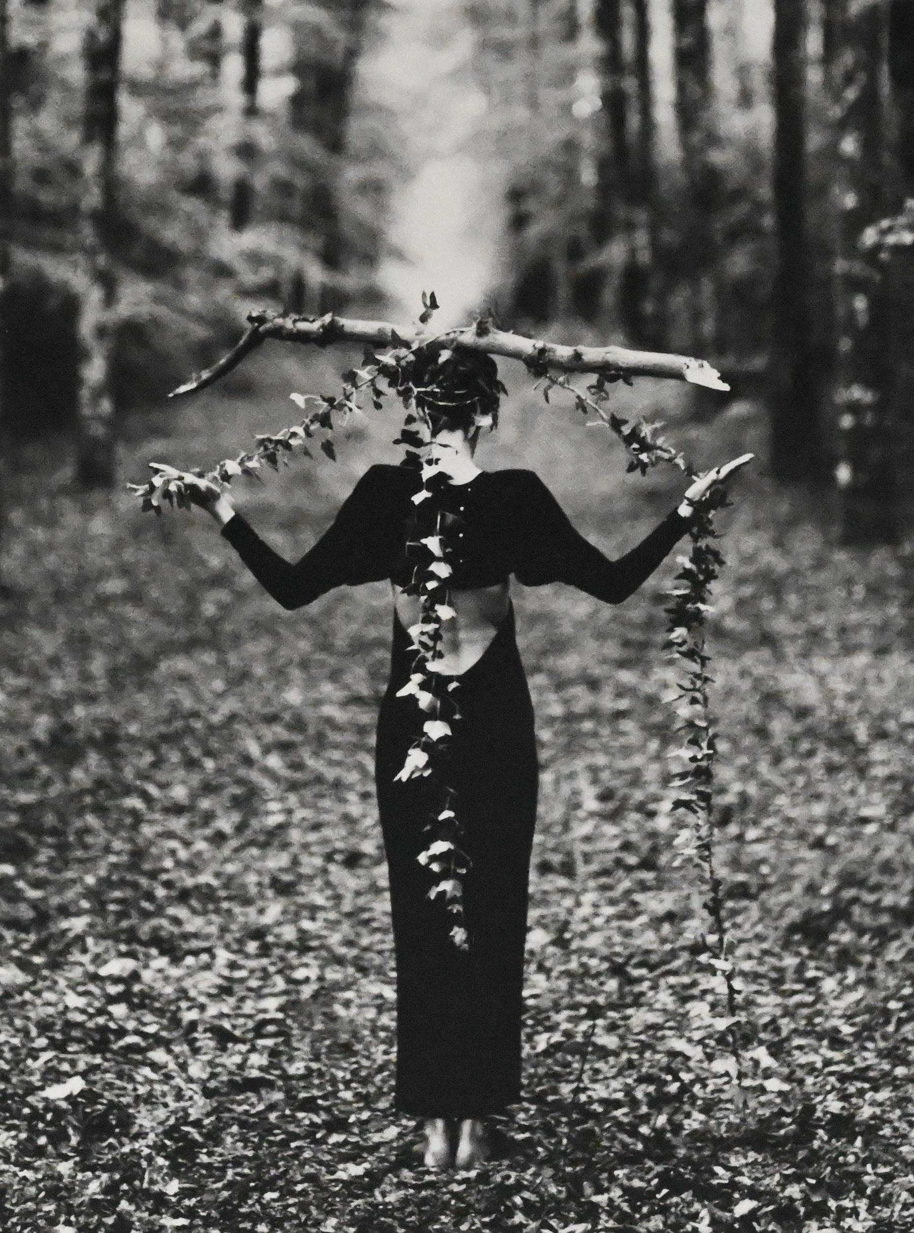 Paper Original photograph of model in the woods by Bruce Weber for Karl Lagerfeld 4 For Sale