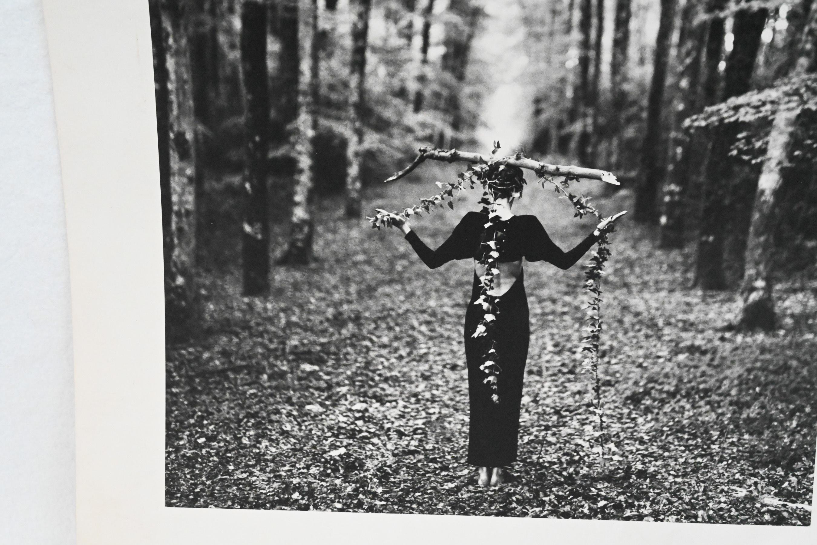 Original photograph of model in the woods by Bruce Weber for Karl Lagerfeld 4 For Sale 1