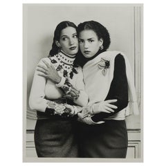 Original Photograph of Two Models by Karl Lagerfeld