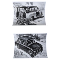 Fotos originales de un coche de VEB Automobilwerk Zwickau (AWZ) - década de 1950