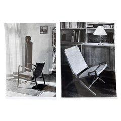 Originalfotos von Sesseln von Hans Wegner und Finn Juhl – 1950er Jahre