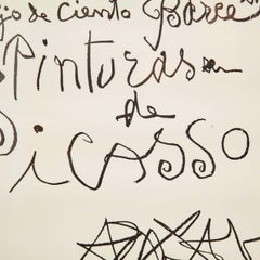 Original Picasso Lithography, Drawings Exhibition, 1960
