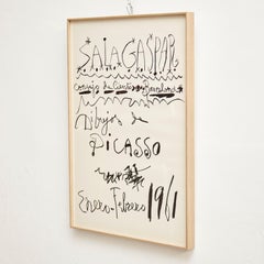 Original Picasso Lithographie:: Zeichnungen Ausstellung:: 1961