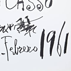 Original Picasso Lithography, Drawings Exhibition, 1961