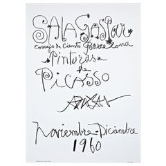 Original Picasso Lithography, Painting Exhibition, 1960