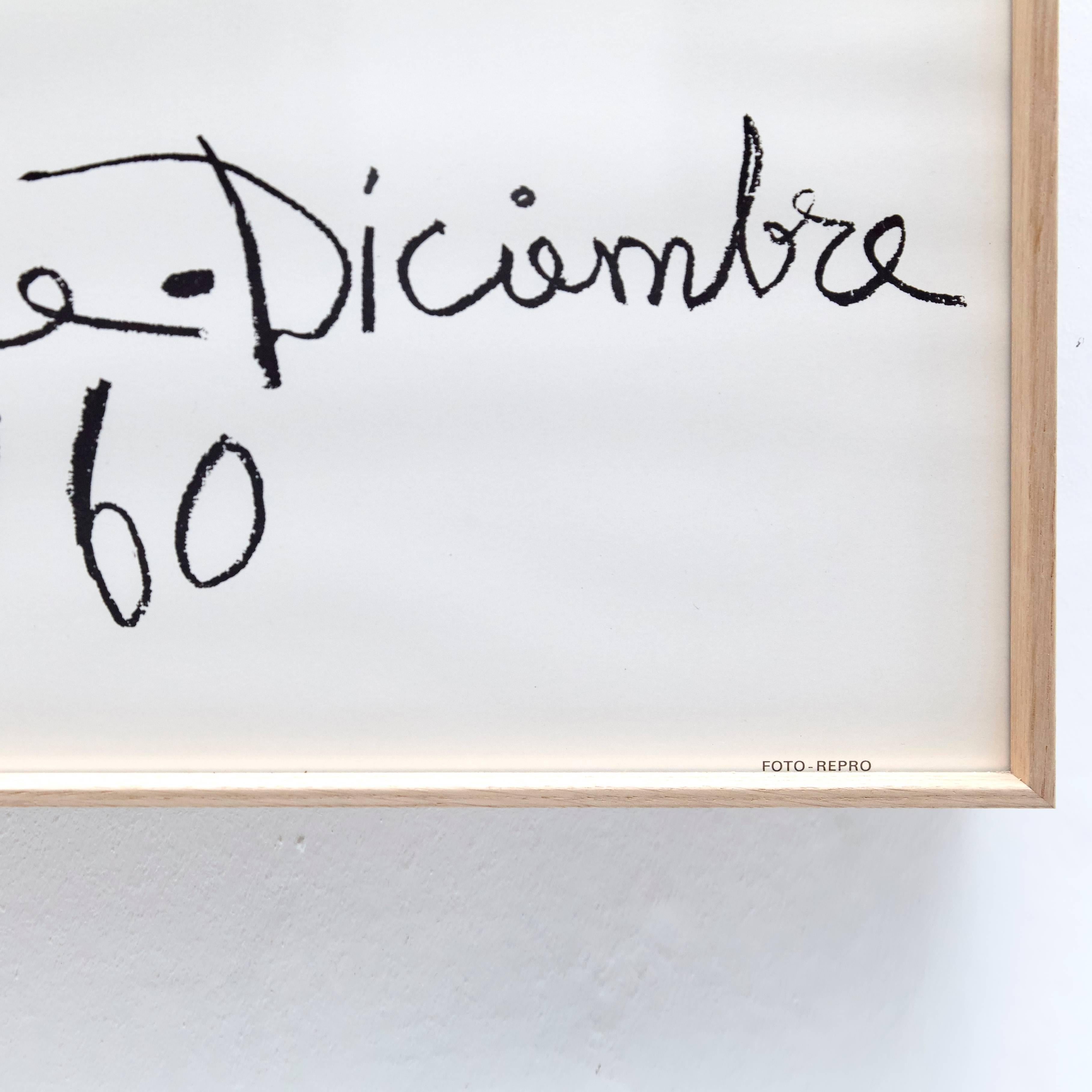 Mid-Century Modern Original Picasso Lithography, 